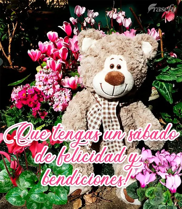 ¡Que tengas un sábado de felicidad y bendiciones!