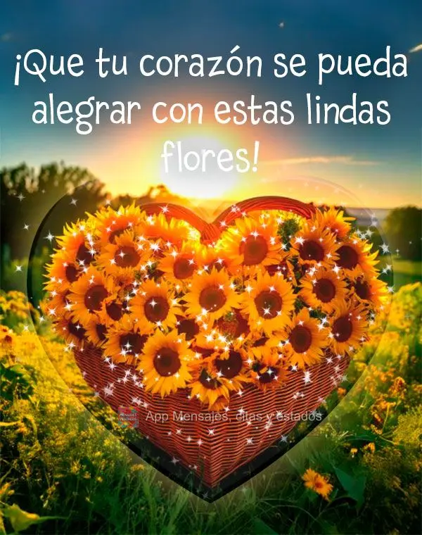 ¡Que tu corazón se pueda alegrar con estas lindas flores!