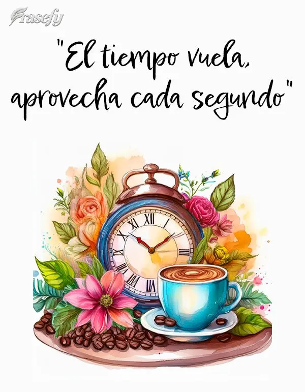 "El tiempo vuela, aprovecha cada segundo"