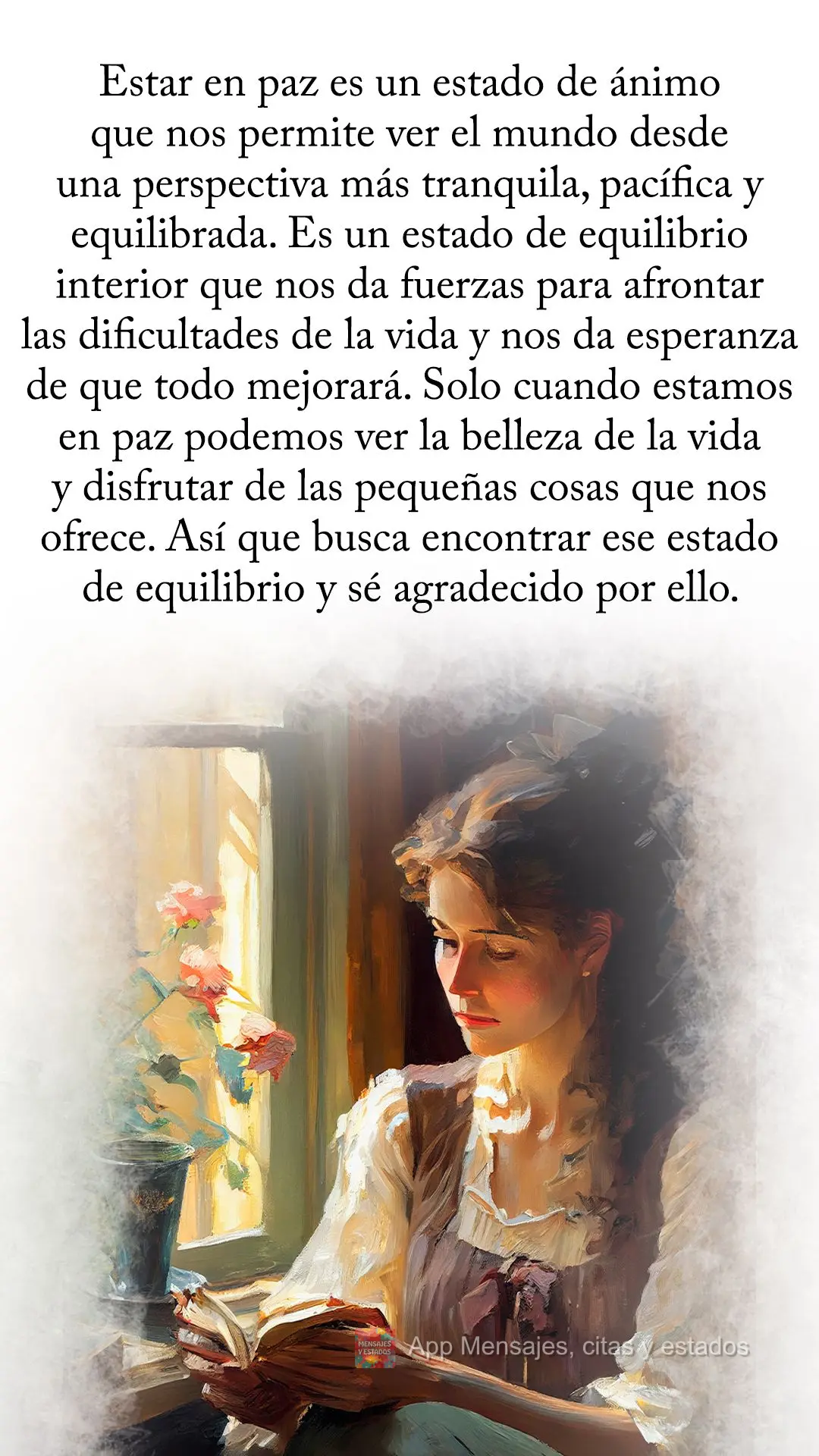 Estar en paz es un estado de ánimo que nos permite ver el mundo desde una perspectiva más tranquila, pacífica y equilibrada. Es un estado de equilibri...