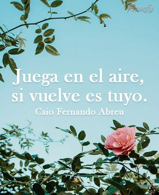 Juega en el aire, si vuelve es tuyo. Caio Fernando Abreu