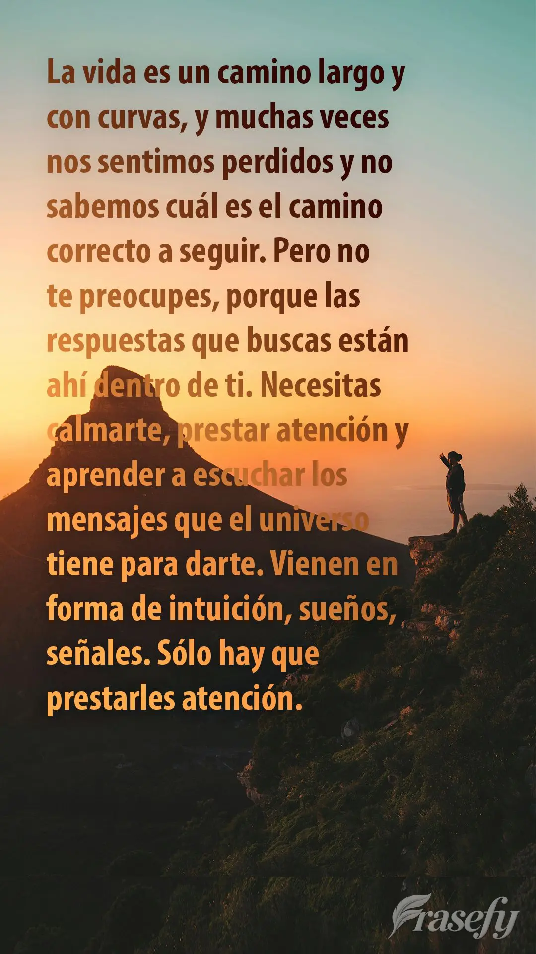 La vida es un camino largo y con curvas, y muchas veces nos sentimos perdidos y no sabemos cuál es el camino correcto a seguir. Pero no te preocupes, po...
