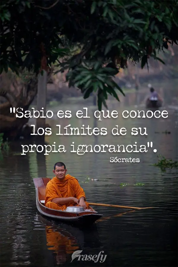 "Sabio es el que conoce los límites de su propia ignorancia". Sócrates