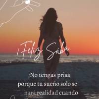 ¡No tengas prisa porque tu sueño solo se hará realidad cuando Dios lo permita! ¡Feliz Sábado!