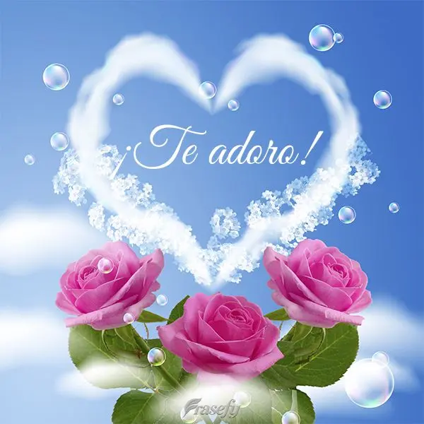 ¡Te adoro!