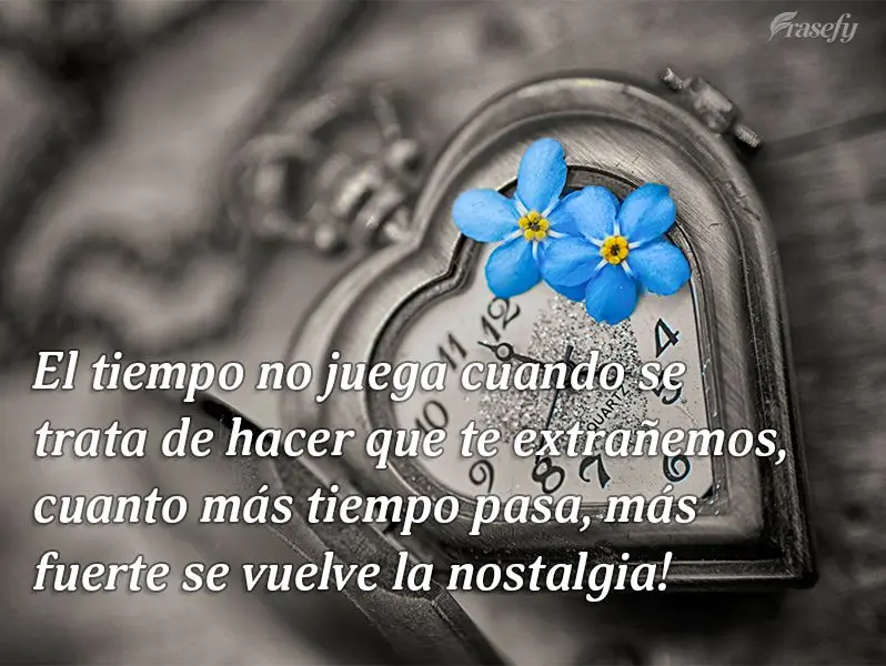 El tiempo no juega cuando se trata de hacer que te extrañemos, cuanto más tiempo pasa, más fuerte se vuelve la nostalgia!