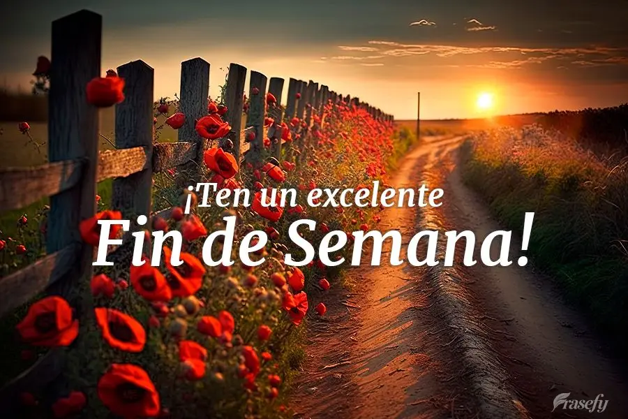 ¡Ten un excelente fin de semana!