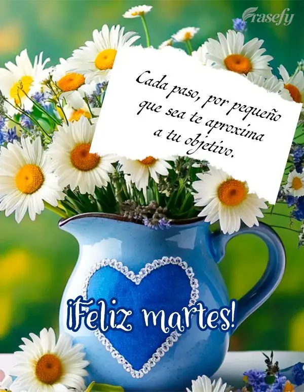 Cada passo, por menor que seja, te aproxima do seu objetivo. Feliz Terça-feira!