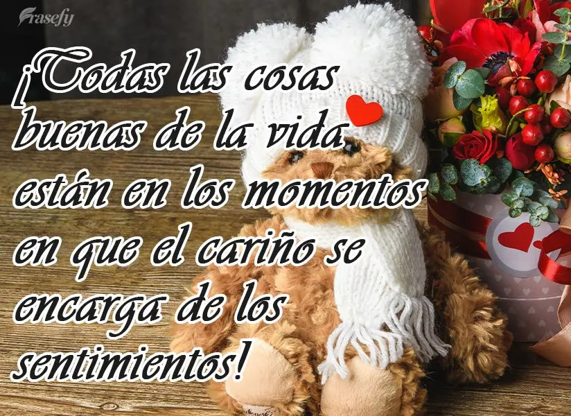 Todas as coisas boas da vida estão nos momentos que o carinho toma conta dos sentimentos!
