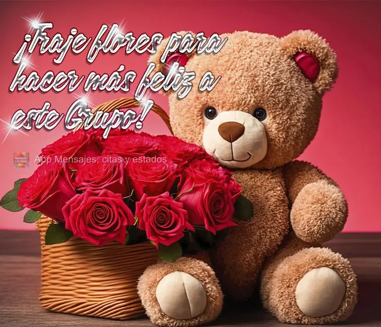 ¡Traje flores para hacer más feliz a este Grupo!