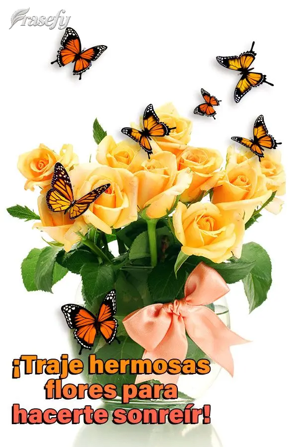 Trouxe lindas flores para te fazer sorrir!