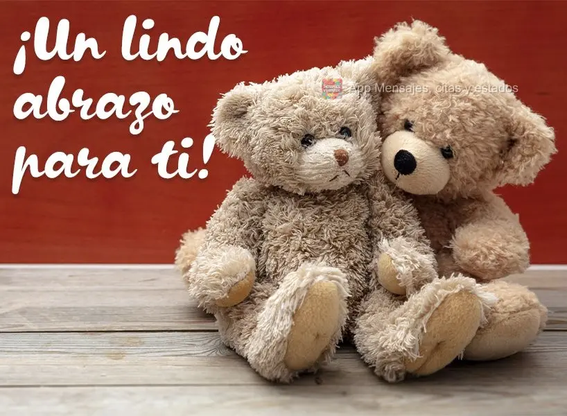 ¡Un lindo abrazo para ti!