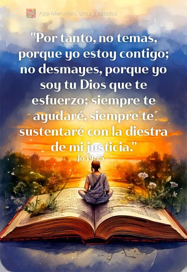 "Porque yo sé que mi Redentor vive, y al fin se levantará sobre el polvo." Trabajo 19:25