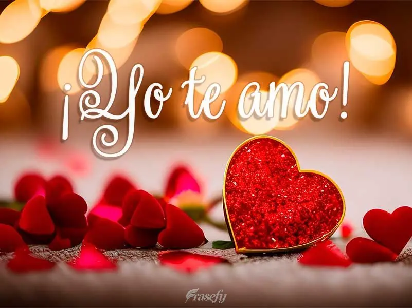 ¡Yo te amo!