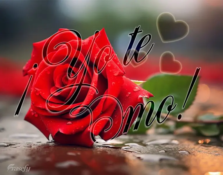 ¡Yo te amo!