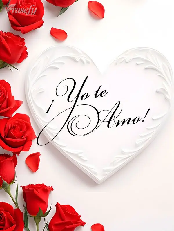 ¡Yo te amo!
