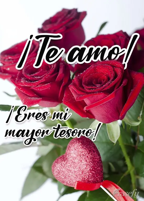 ¡Eres mi mayor tesoro! ¡Te amo!