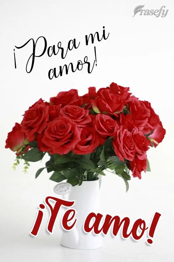 ¡Para mi amor! ¡Te amo!