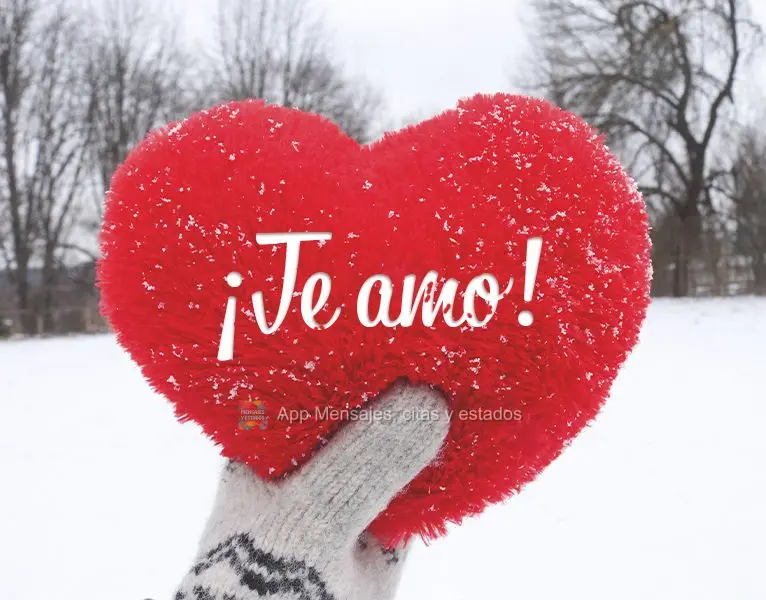 ¡Te amo!