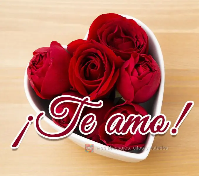 ¡Te amo!